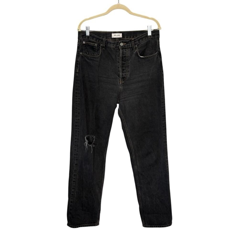 Still Here NYC Tate Jean Black Distressed